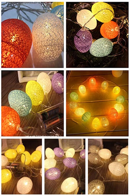 Cotton Egg String Lights Dhaka