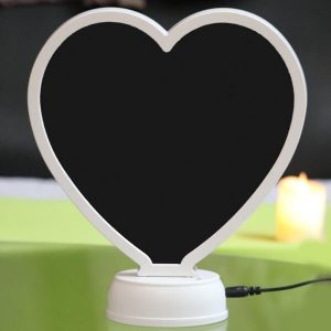 LED Magic Mirror Photo Frame (Heart Shape)