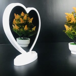 LED Magic Mirror Photo Frame (Heart Shape)