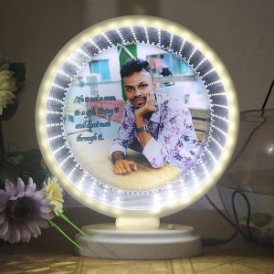 LED Magic Mirror Photo Frame (Large Round Shape)
